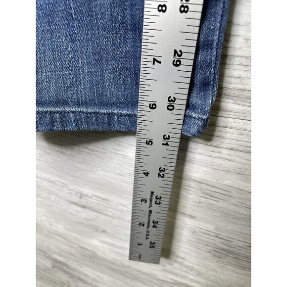 Levis Jeans Womens 16M Blue Mid Rise Skinny Stretch Denim Button Fly Pockets - Picture 8 of 16